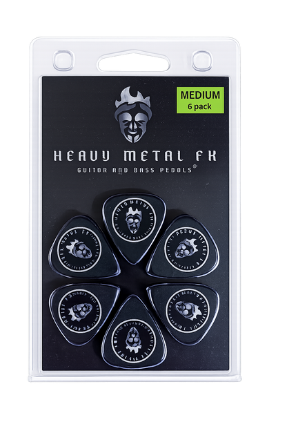 Heavy Metal FX Guitar Picks - Medium (6pk)