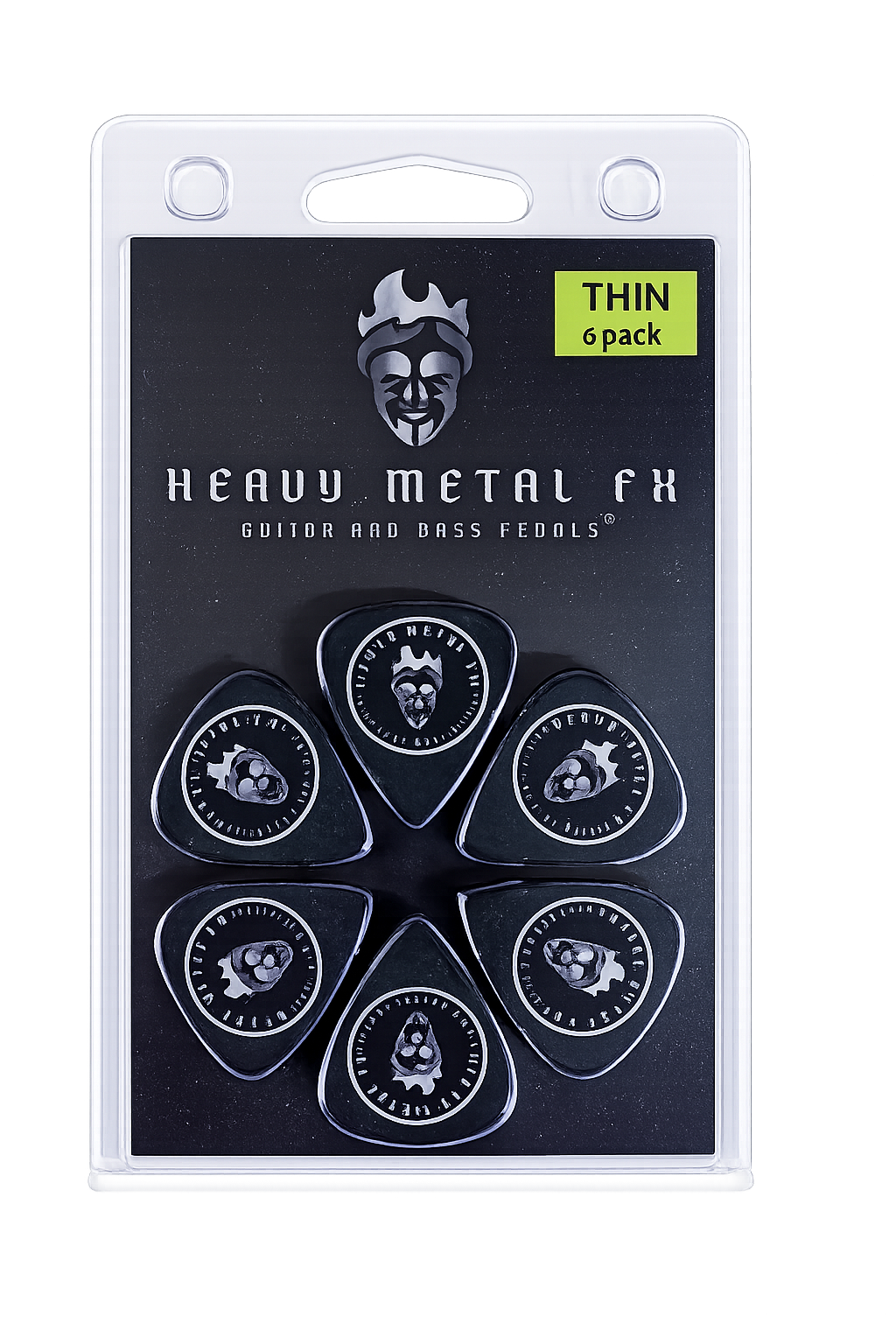 Heavy Metal FX Guitar Picks - Thin (6pk)