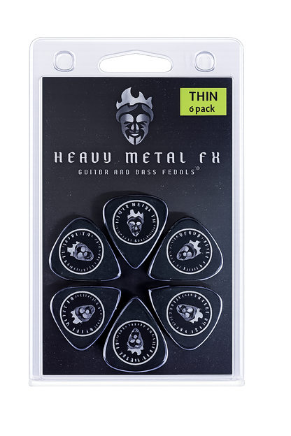 Heavy Metal FX Guitar Picks - Thin (6pk)