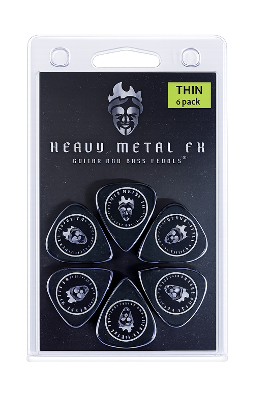 Heavy Metal FX Guitar Picks - Thin (6pk)